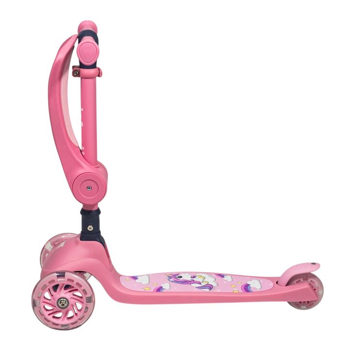 Monopatín 2 en 1 Plegable K4 Infanti Rosa - Vista 5