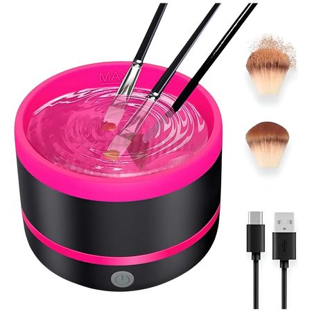 Limpiador De Brochas De Maquillaje Eléctrico Usb