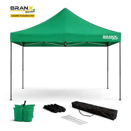 GAZEBO BRANX SIN LATERALES 3x3 mts