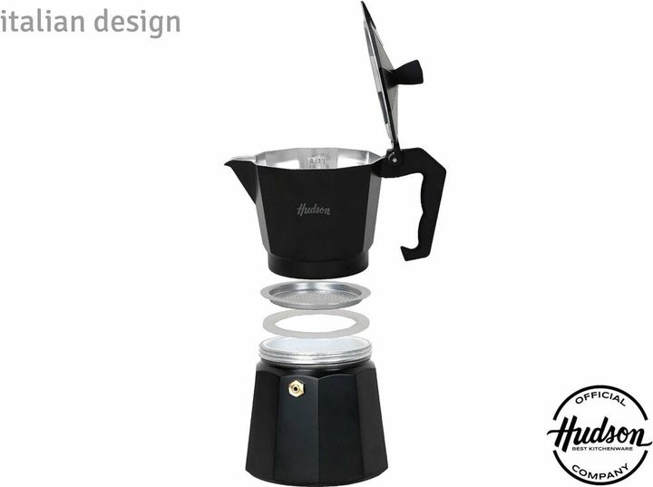 CAFETERA TOTAL BLACK TIPO ITALIANA 6 TAZAS M010 - Vista 2