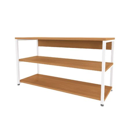 Mueble Recibidor Estilo Industrial Atma Home Blanco y Canela ATH-LI020-CNBR