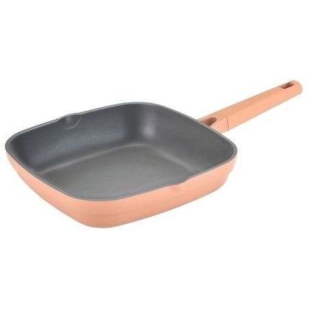 Sartén Antiadherente Cuadrada 24cm Carol de Aluminio Fundido Terracota