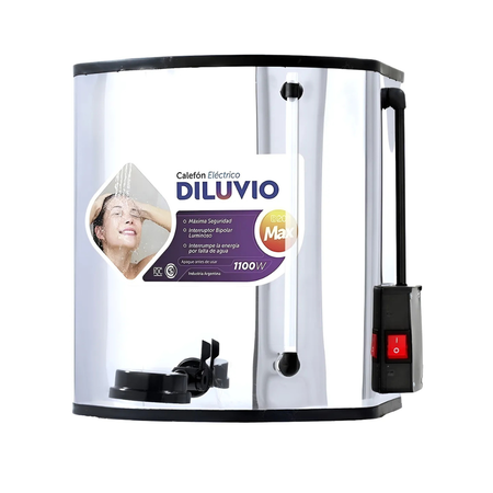 calefon electrico indelplas d20 1100w color acero inox