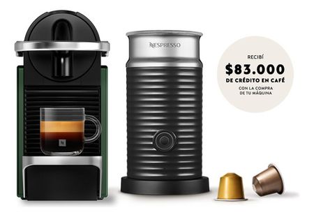 Cafetera Nespresso Pixie Bundler Green