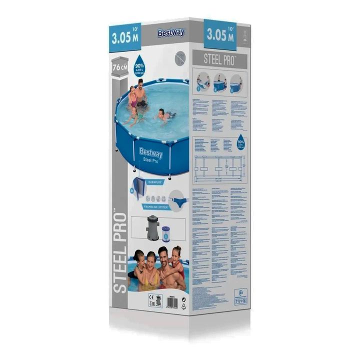 Pileta Bestway Estructural Redonda 4678L + Bomba - Vista 4