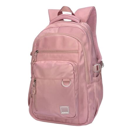 Mochila Kossok Flow Escolar Carry On Porta Laptop Reforzada Rosa