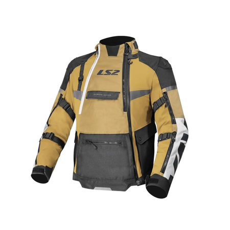 Campera LS2 X Master Cordura Hombre Sand Negra Gris