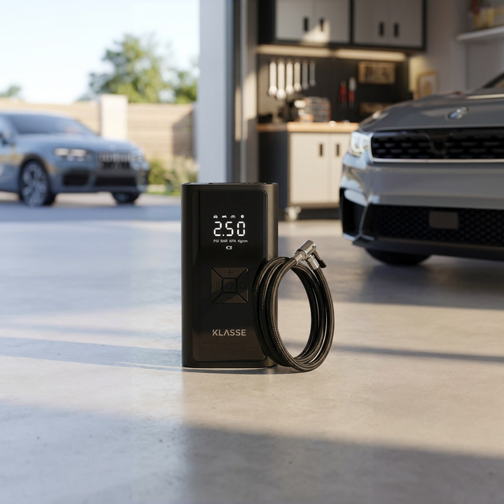 Compresor De Aire Portátil Recargable Klasse 150 PSI USB-C Auto 12V Linterna LED Inflador (KS7714) - Vista 7