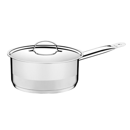 Cacerola Tramontina Profesional 14cm Acero Inox Triple Fondo Gris
