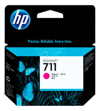 Cartucho De Tinta Hp 711 Magenta Cz131a Plotter T120 T520