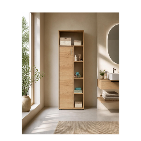 Multiuso Delos Zen 1 Puerta 9 Estantes 170cm DZE06RKN 