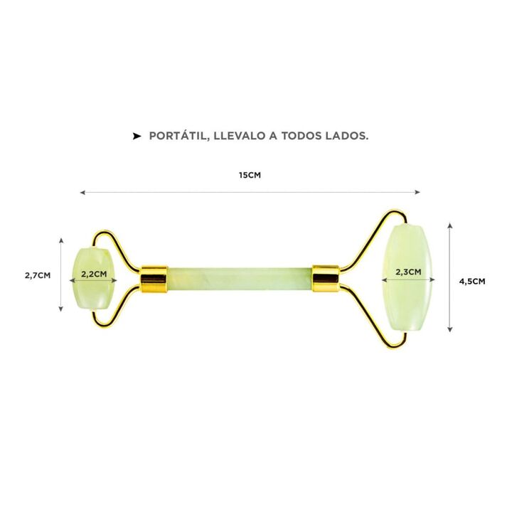 Masajeador Facial Corporal Gadnic Verde Jade - Vista 4
