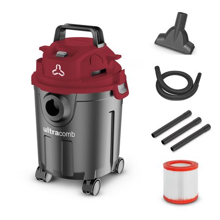 Aspiradora con tambor Ultracomb As-4305 sin Bolsa 14 litros Apto Liquido 1200w