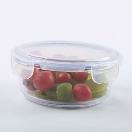 Recipiente Contenedor De Vidrio 1 3 Lt Con Tapa Redondo