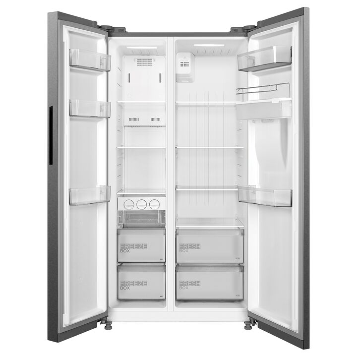 Heladera Inverter Midea Side By Side Inox 510lts. - Vista 3