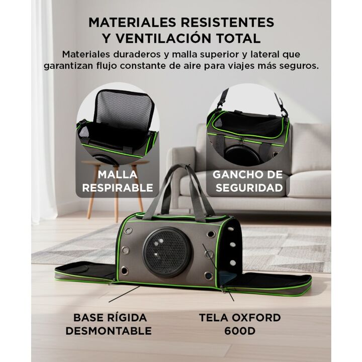 Bolso Transportador de Mascotas Gadnic con Cápsula Ventana 360° - Vista 3