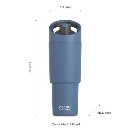 Botella Deportiva Asobu Cosmic 1L - Slate Grey