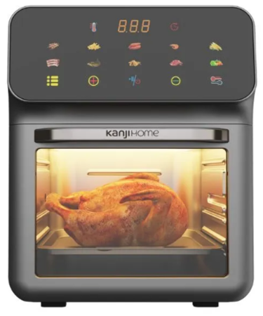 Freidora Sin Aceite Kanji KJHAF1601 11.8Lts Digital 1600Watts Silver