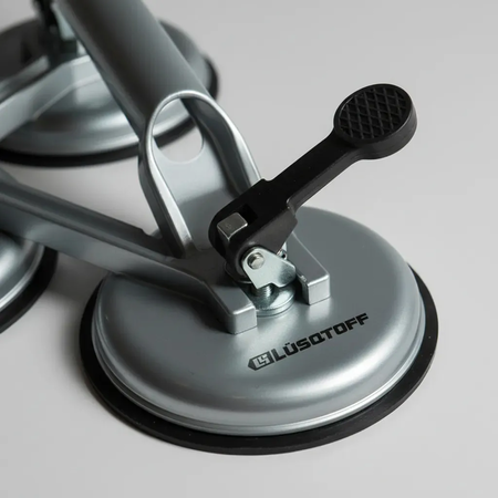 Ventosa Triple Aluminio 118mm 120kg Lusqtoff L7604 Reforzado