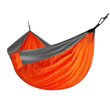 HAMACA DE CAMPING DOBLE 3M X 2M COLOR NARANJA KUSHIRO HCD-01