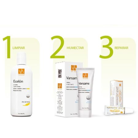 Set Vansame 100gr + Labial Cuidado de Labios Quei 10gr + Ecelon 260gr