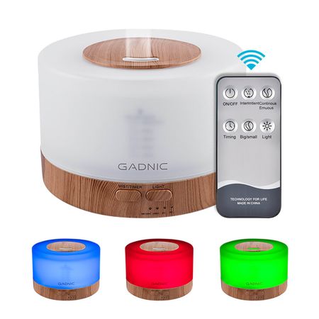 Difusor Humidificador Aromatizante LED 500ml