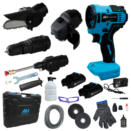 Kit Herramientas Multifuncion 4 En 1 Inalambrico 21v Alpina