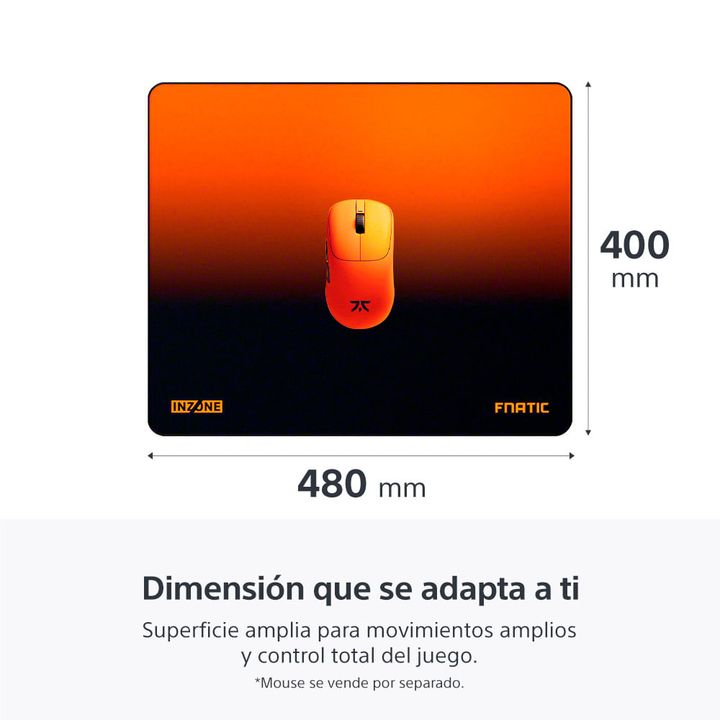 Mouse Pad gamer Sony INZONE Mat-D 480x400 Edición Fnatic - Vista 7