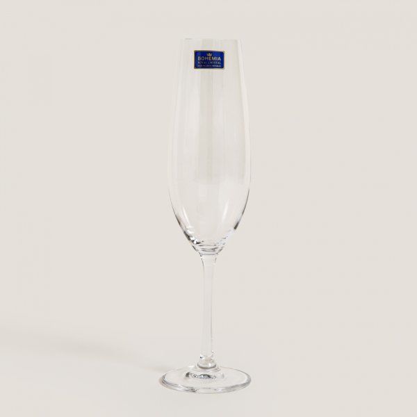 SET X12 COPAS DE CHAMPAGNE CRISTAL DE BOHEMIA SARAH 260 ML - Vista 2