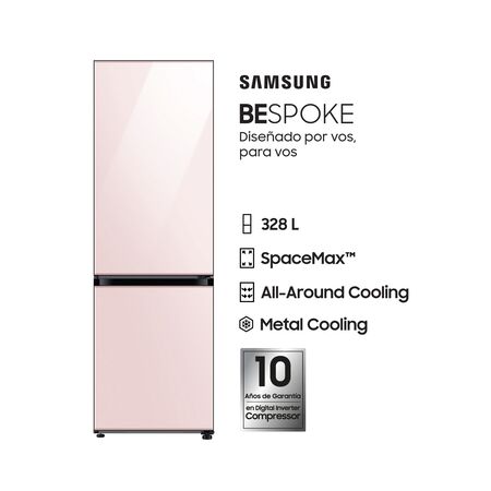 Heladera Samsung RB33A307032 Bespoke 328L Rosa