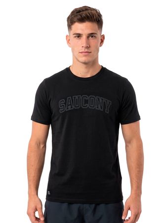 Remera Saucony Graphic Hombre Recovery Negro