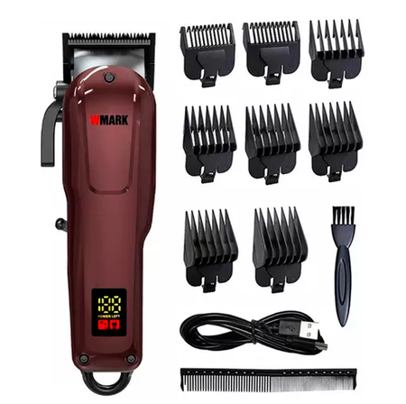 Maquina Cortadora De Pelo Inalám. Wmark NG-1001 Pantalla Led