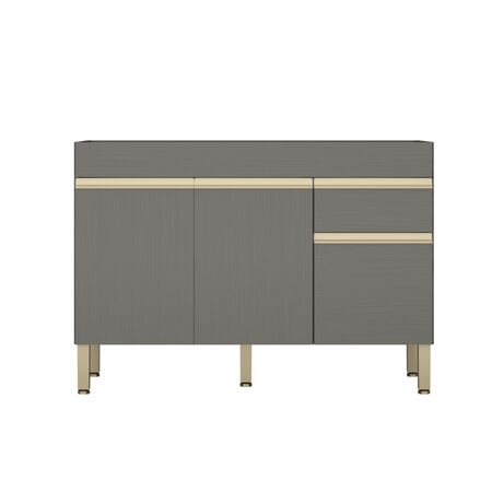 Bajo Mesada Cocina  Puertas  Cajon xcm Gris MDP