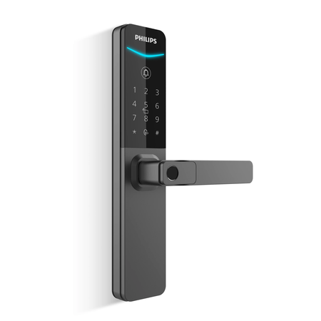 Cerradura Digital Philips Ddl615 Huella, Clave, Tarjeta, Bt