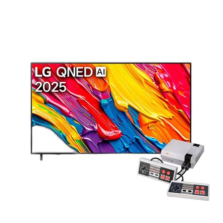 Combo Smart TV LG QNED 55" 4K UHD + Retro NES 500 Juegos HDMI