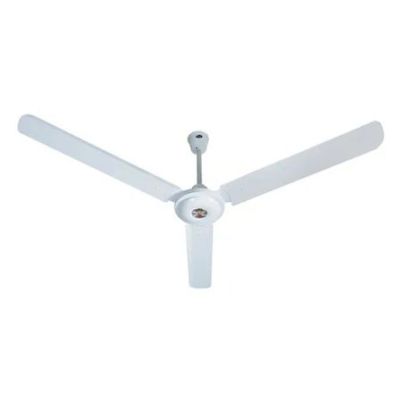 Ventilador De Techo Star Trak 1,40m Chapa Blanco Sin Luz