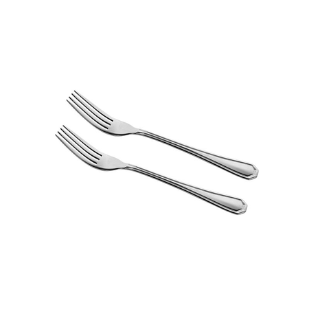 Tenedor De Postre Larhaus Paris Acero Inox X 12 Unidades Plateado