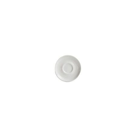 Set X 12 Plato P/ Café 11,7 Cm Porcelana Linea Monza Verbano Blanco Monza