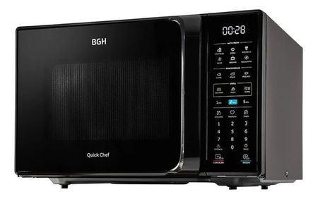 Microondas Digital Bgh B228dn20i Quick Chef Grill 28lts negro