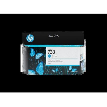 Cartucho de Tinta Plotter HP 738 Cian