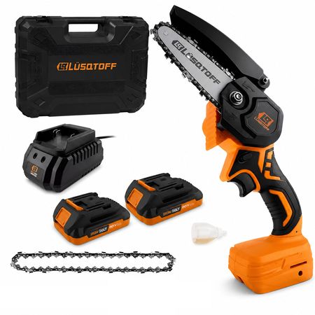 Mini Motosierra Inalambrica C Lubricante y Maletin Lusqtoff