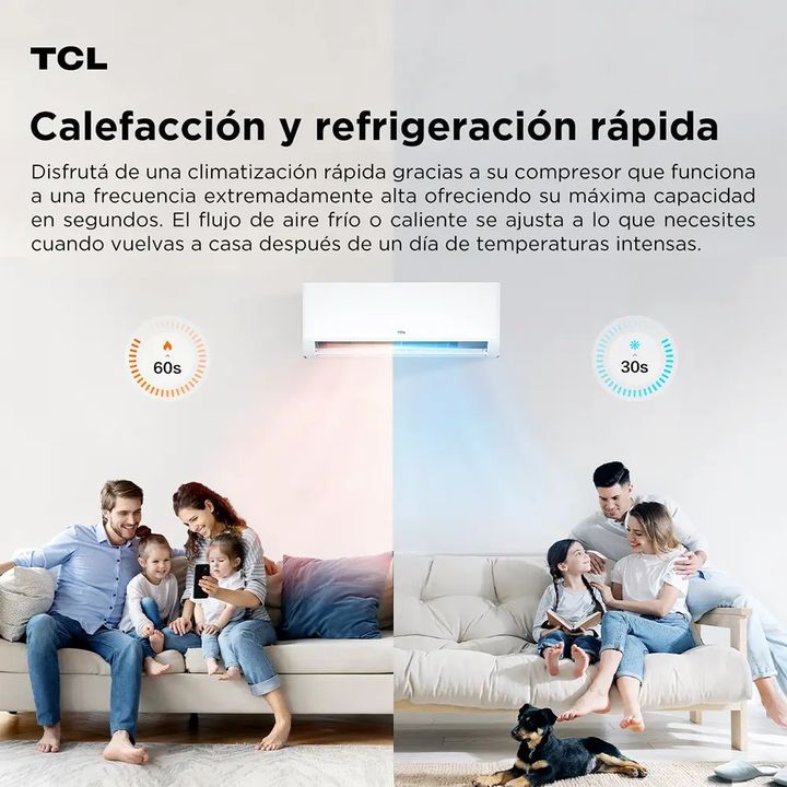 Aire Acondicionado Split TCL 6400w Inverter AI Frio Calor R32 TACA6400FCSD-AI - Vista 7
