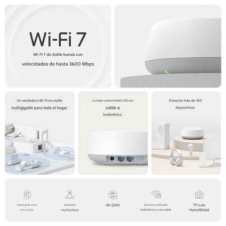 Sistema Mesh Tp-Link Deco BE22 Pack 2 Be3600