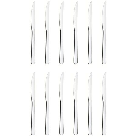 Set 12 Cuchillo De Asado 22 Cm Acero Inox Oslo Tramontina Plateado