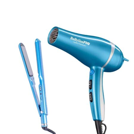 Kit Peluquería Secador Iónico 2000W + Plancha Brazilian Tech 9559