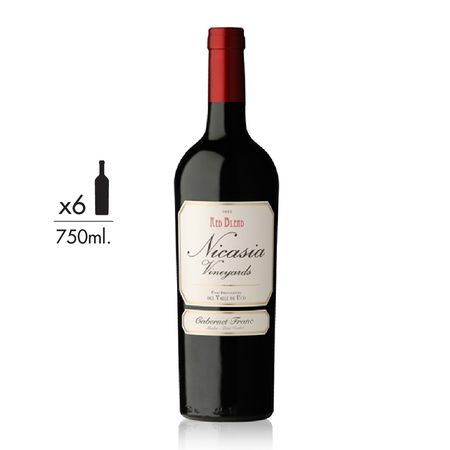 Vino Tinto Nicasia Vineyards Cabernet Franc Caja x 6