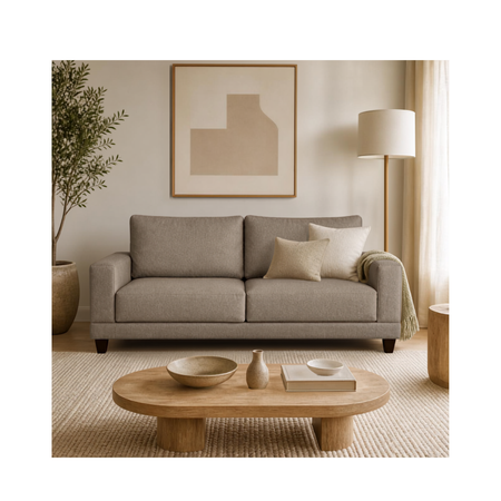Sofá Color Living Luxury 2 Cuerpos Gris Visón G3 
