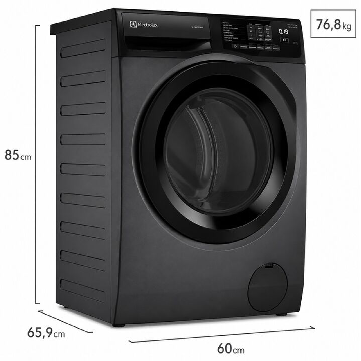 Lavasecarropas Frontal Electrolux 10,5kg/7kg Gris Inverter Lavado Inteligente LSC11 - Vista 4