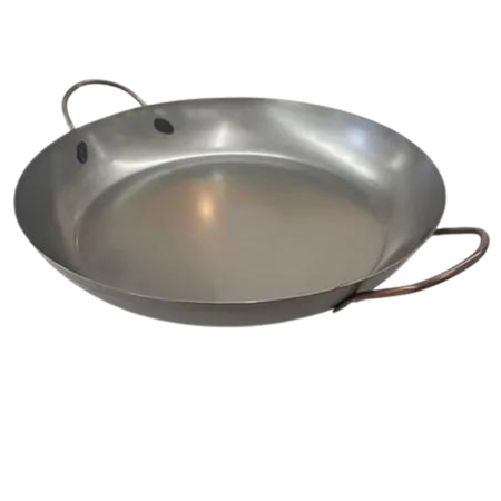 Paellera De Chapa Gastronómica Con Asas 22 Cm Lozafer Plateado