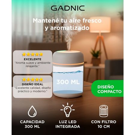 Humificador Gadnic HMD1110 Difusor Aromático Aromaterapia